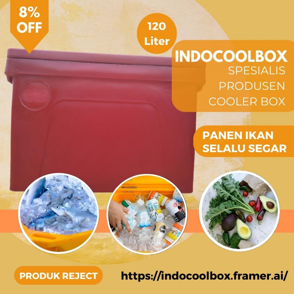 Jual (REJECT) Cooler Box Tanaga 120 Liter Termos Es Kotak Tempat Es ...