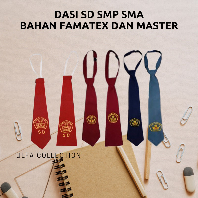 Jual Dasi Sekolah Sd Smp Sma Perekat Bahan Famatex Dan Master Premium