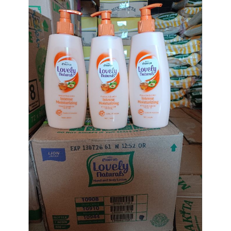 Jual Hand and Body Lotion Emeron LOVELY Naturals 400 ml Shopee Indonesia
