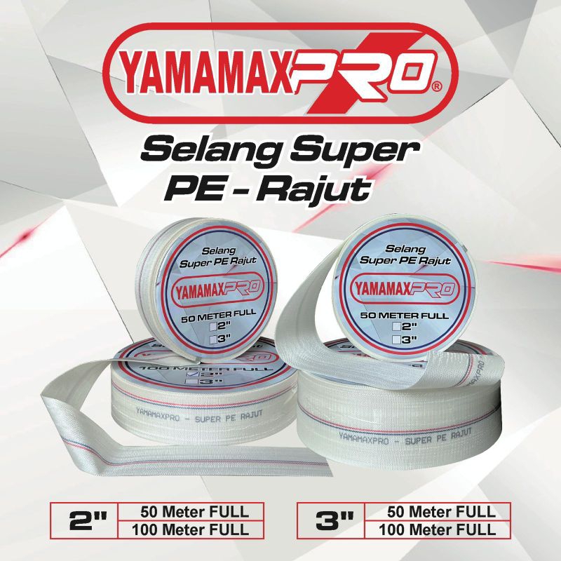 Jual Selang PE Rajut 3 inchi panjang 50meter dan 100meter yamamaxPro ...