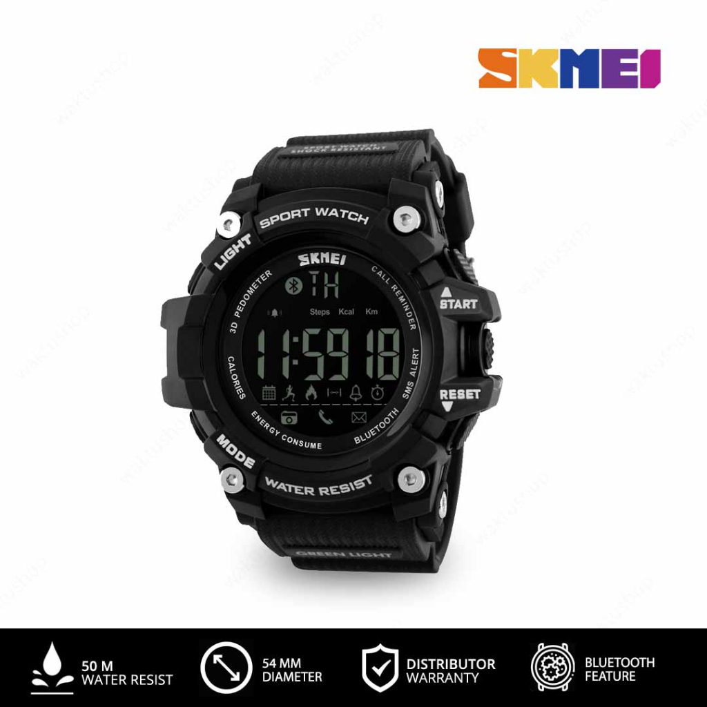Jual SKMEI 1227 Original Jam Tangan Pria Smart Watch Rubber Tahan Air Shopee Indonesia
