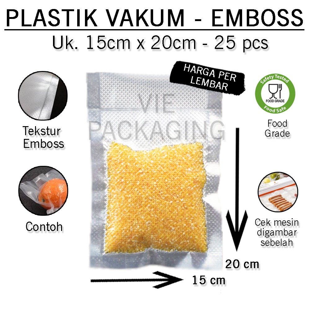 Jual Plastik Vakum Emboss X Vaccum Makanan Shopee Indonesia