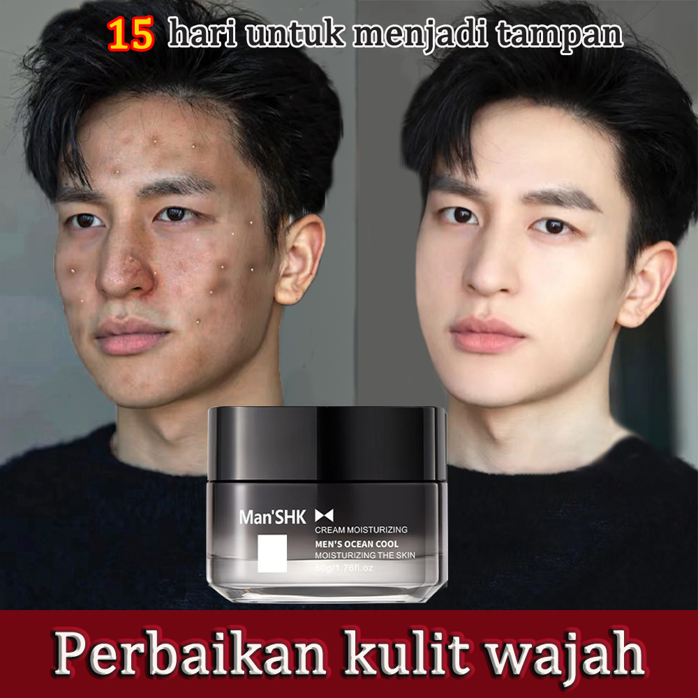 Jual Pelembab Wajah Pria Cream Pemutih Wajah Pria Men Face Cream 50g