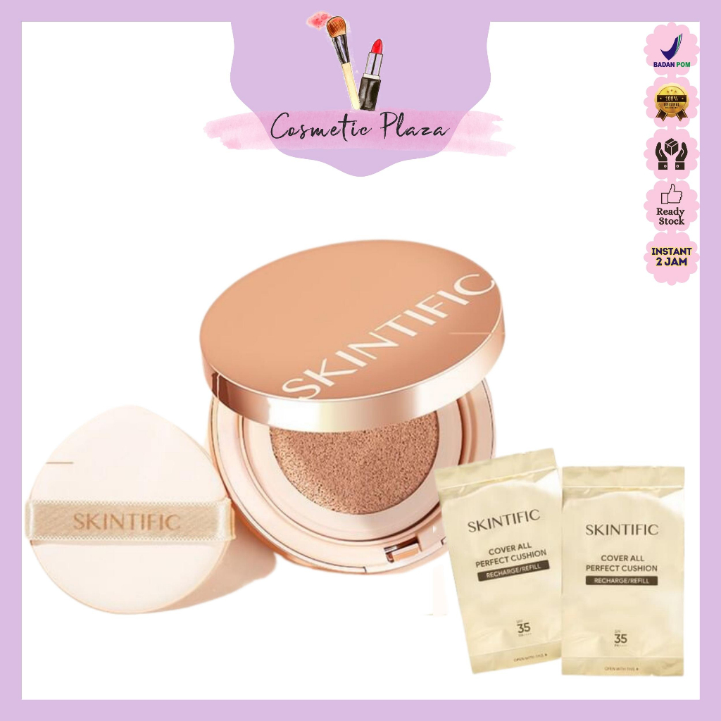 Jual SKINTIFIC Cover All Perfect Cushion High Coverage SPF35 PA ...