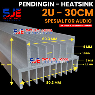 Jual PENDINGIN HEATSINK 2U 30 CM MODEL 17 SIRIP YIROSHI SOCL JBL SOCL