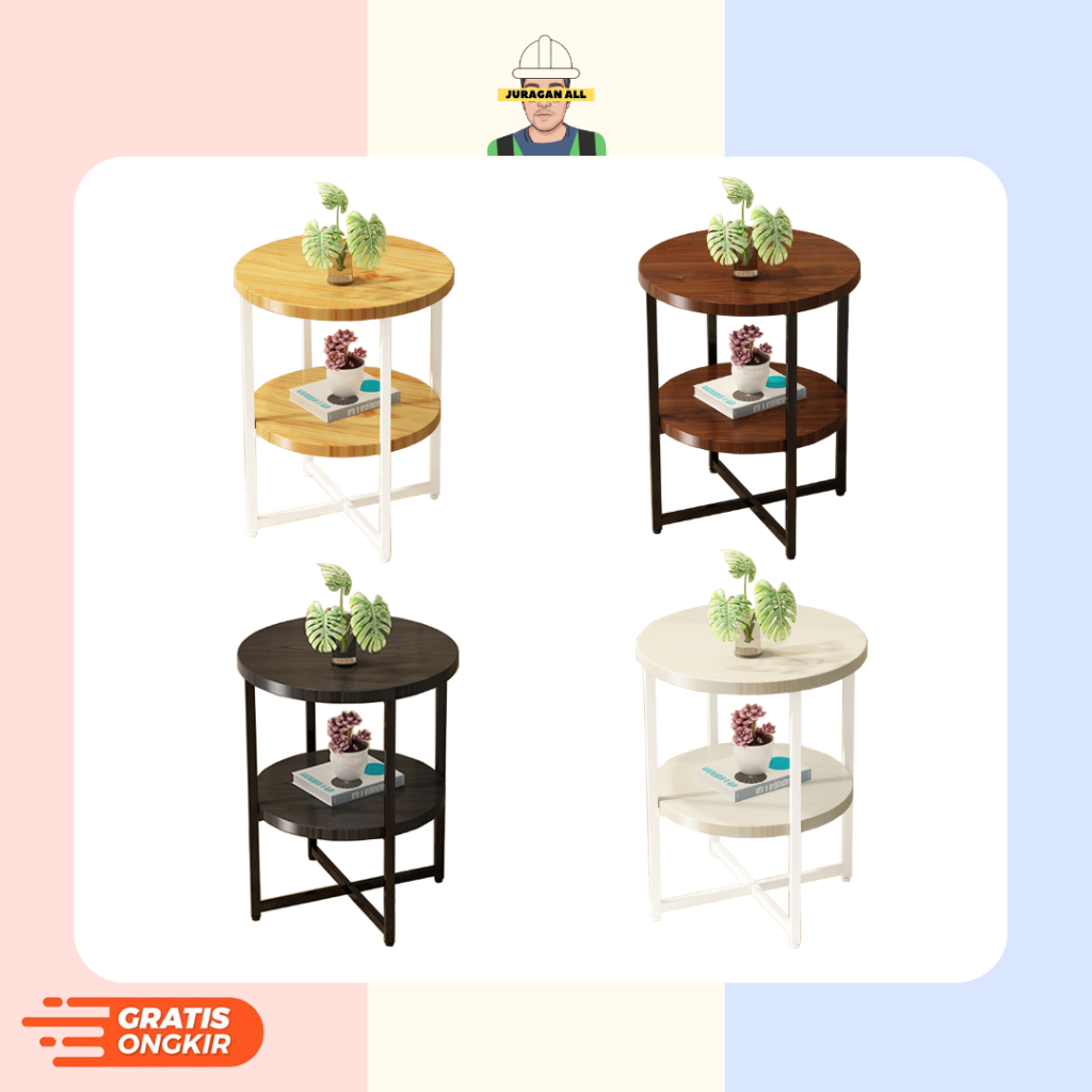 Jual MEJA ROUND TABLE/MEJA RUANG TAMU/MEJA BULAT/COFFE TABLE MINIMALIS ...