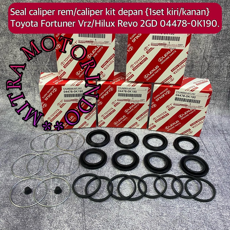 Jual Seal Caliper Rem/Caliper Kit Depan 1 Set Kiri/Kanan Toyota ...