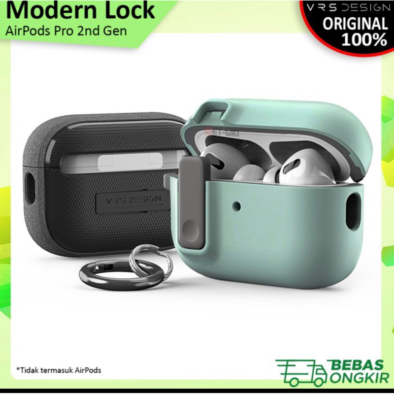Jual Case AirPods Pro 2 2nd Gen VRS Design Modern Lock Casing White