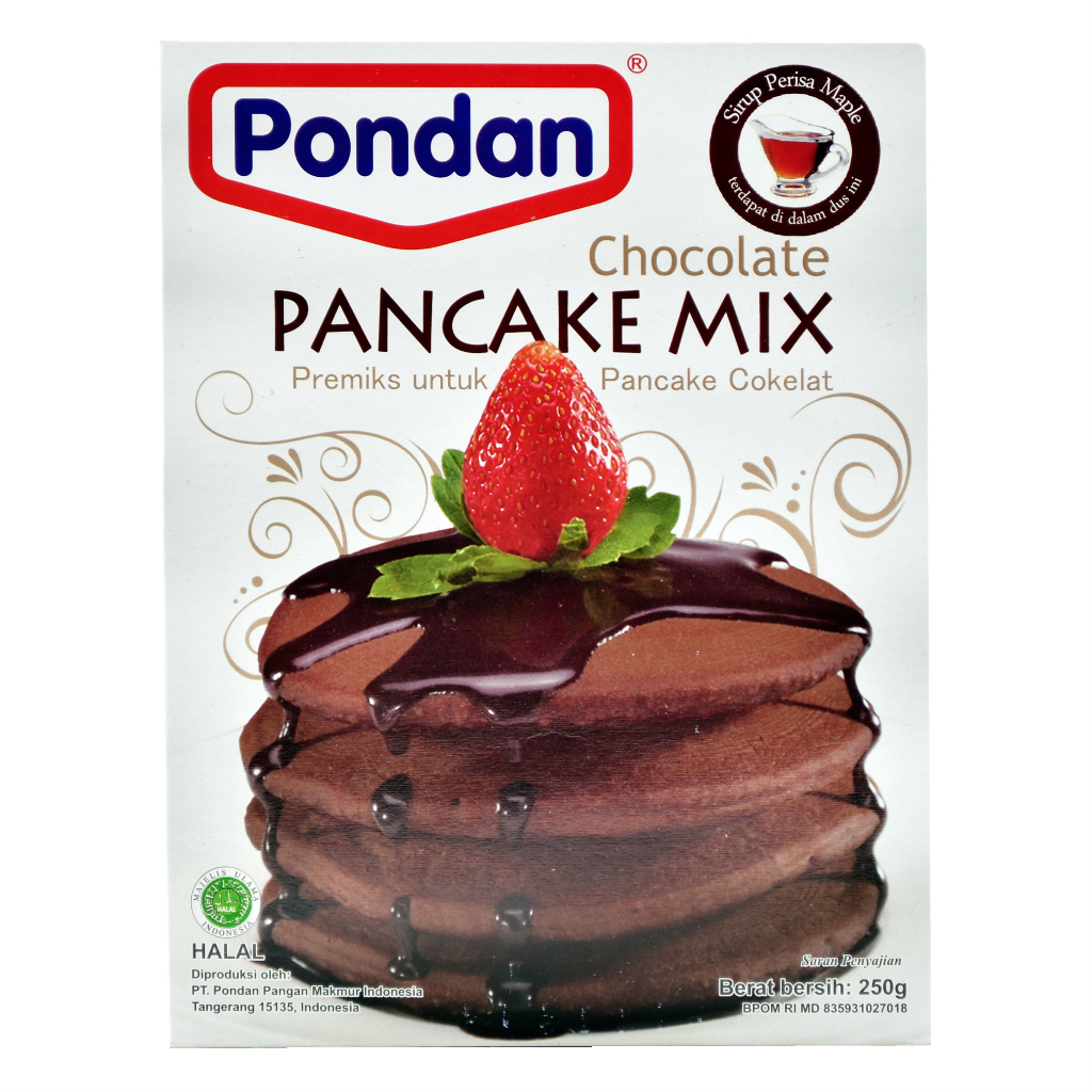 Jual Tepung Pancake Instan Pondan Pancake Mix Original Coklat Keju 250