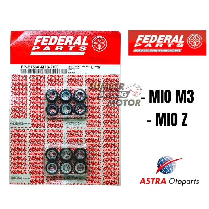 Jual ROLLER WEIGHT YAMAHA MIO M3 MIO Z ORI FEDERAL FP-E763A-MI3-2700 ...