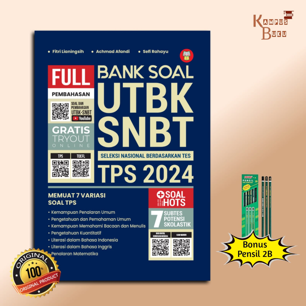 Jual BUKU TPS 2024 : BANK SOAL UTBK SNBT TPS 2024 ORI | Shopee Indonesia