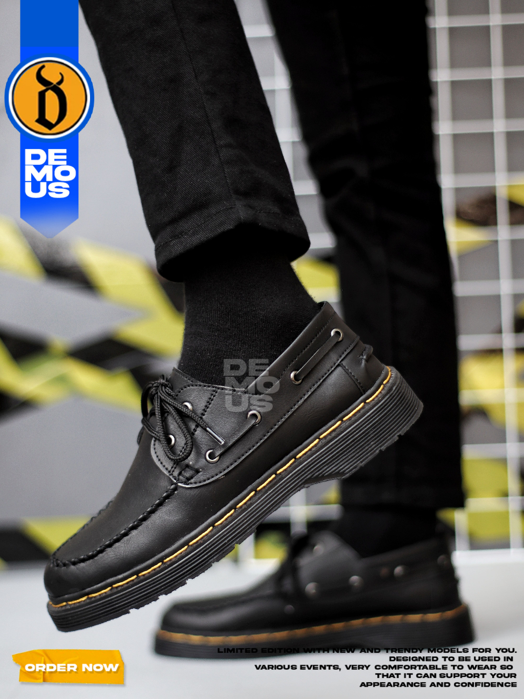 Jual DEMOUS Gogeta - Sepatu Formal Pantofel Docmart Low Boots Kerja ...