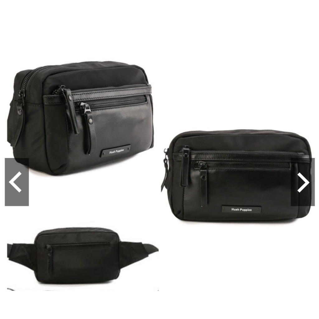 Hush Puppies Bags Waist Bag Pria Wally Waist Bag 225 In Black