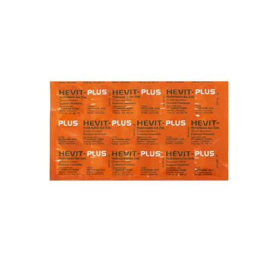 Jual Hevit Plus 1 Strip x 10 Tablet - Multivitamin C 500 Mg, B1, B6 ...