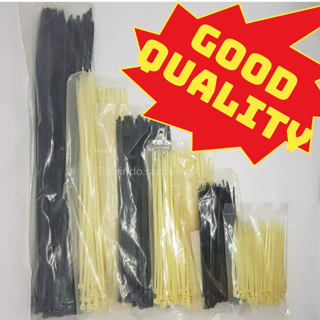 Jual Ties kabel 2,5 X 200 pengikat cable nilon nylon tali ikat packing ...