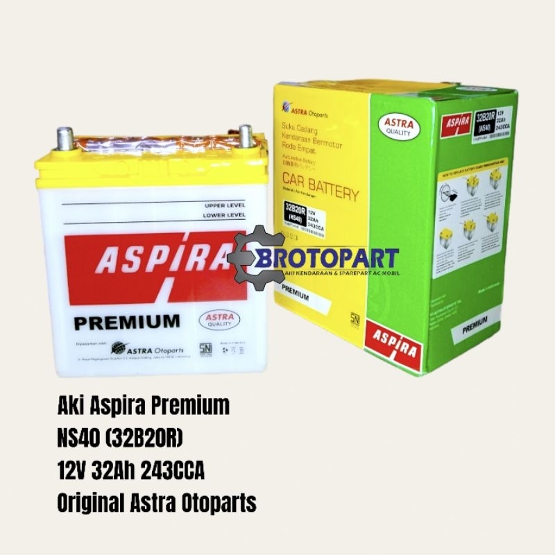 Jual Aki Mobil Toyota Avanza, Rush, Agya, Raum Accu ASPIRA Premium NS40