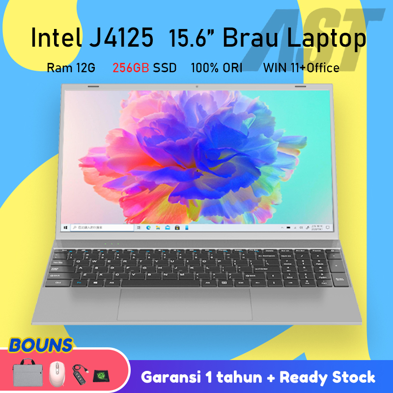 Jual AST Ori Laptop Intel Celeron J4125 Ram 12G+256GB SSD 15.6 inci Abu ...