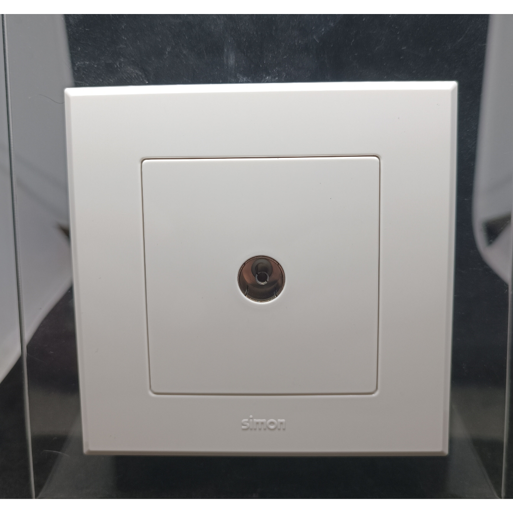 Jual SIMON E3 WHITE OUTLET TV COAXIAL | Shopee Indonesia