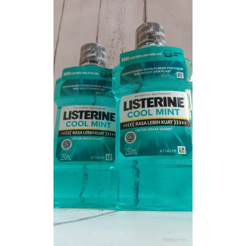 Jual Listerine Antiseptic Mouthwash 250ml Shopee Indonesia