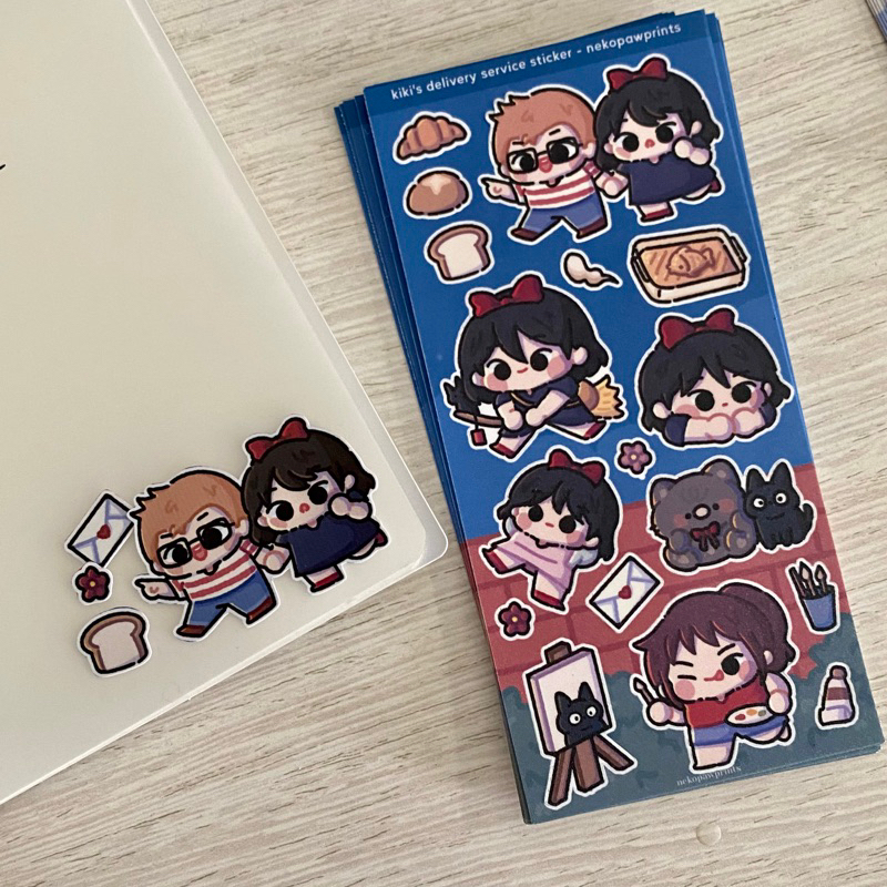 Jual nekopawprints: ghibli deco kiss cut stickers — sticker spirited ...
