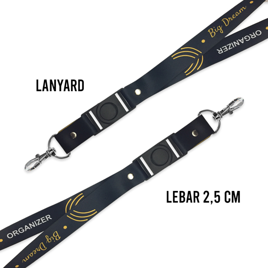 Jual Tali Lanyard Id Card uk 2,5 cm Printing Sublime Custom Desain ...