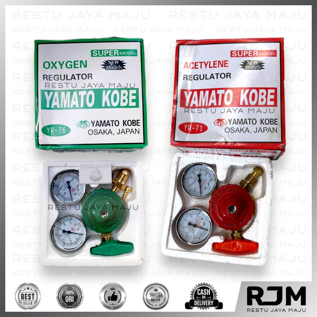 Yamato Kobe Oxygen Regulator – CGA 540 – For Welding, Cutting, Soldering, Medical Use