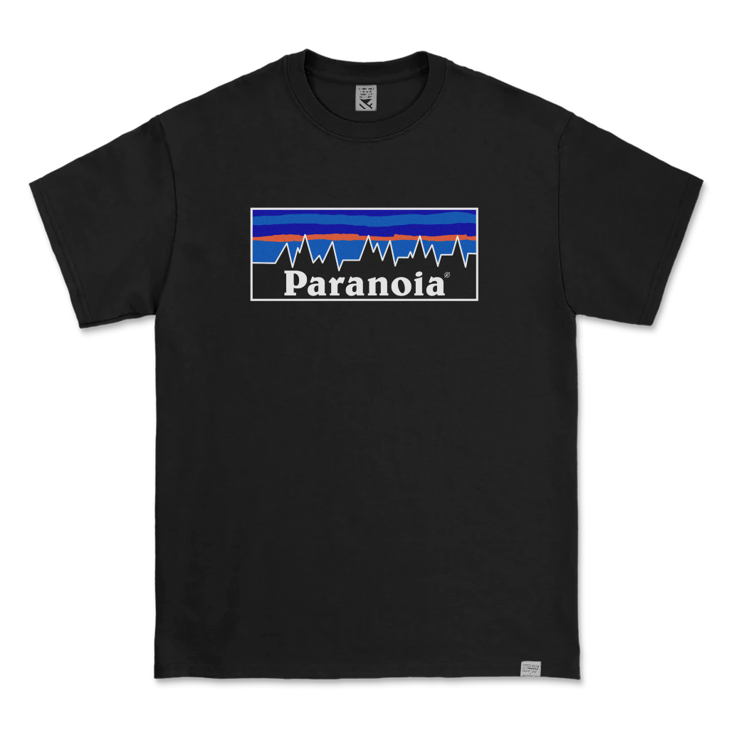 T-shirt Paranoia Uomo - Maglietta Divertente Nero XL - Idea Regalo Parodia Agonia