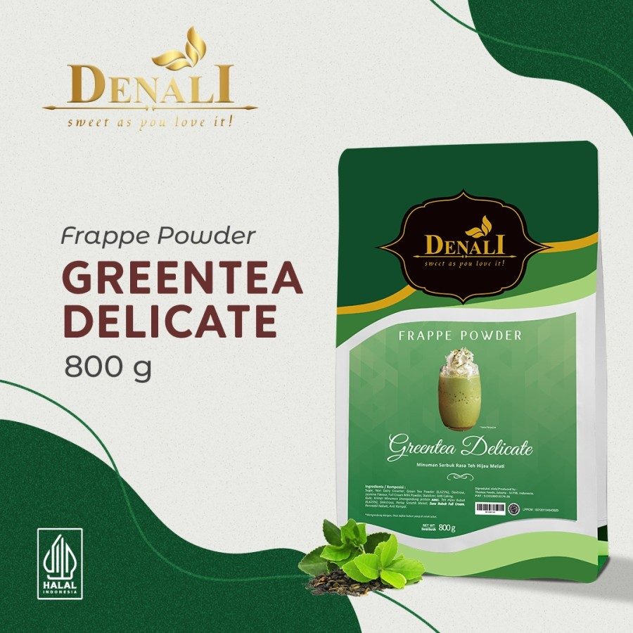 Jual Denali Green Tea Delicate Frappe Powder / GREENTEA DELICATE POWDER ...