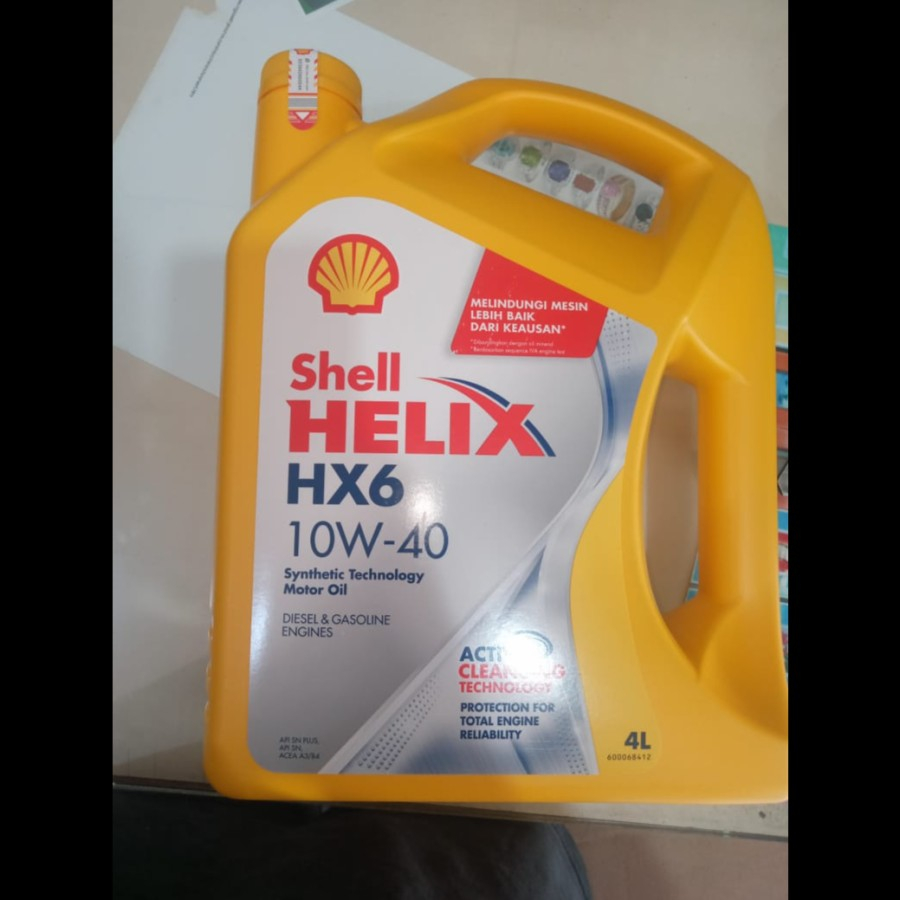 Jual Oli shell helix hx6 4liter 10w-40 diesel bensin | Shopee Indonesia