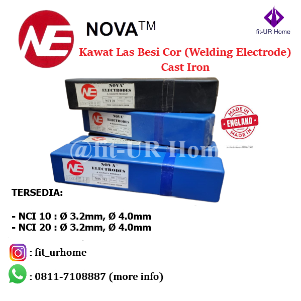 Jual Kawat Las Besi Cor Welding Electrode Cast Iron NOVA Made In ...