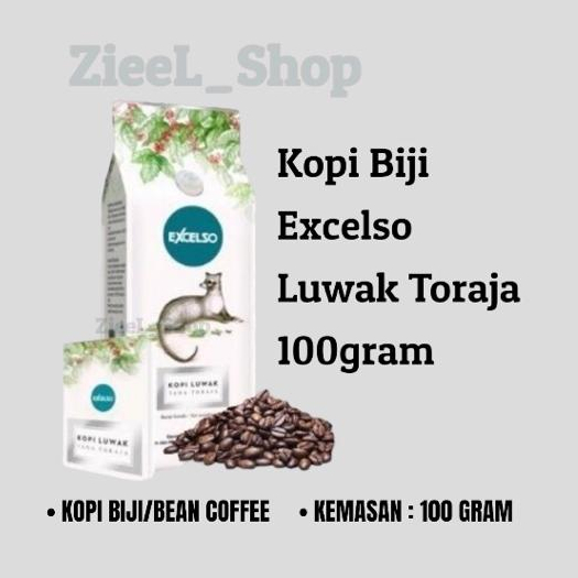 Jual Excelso Kopi Biji Luwak Toraja 100g | Shopee Indonesia