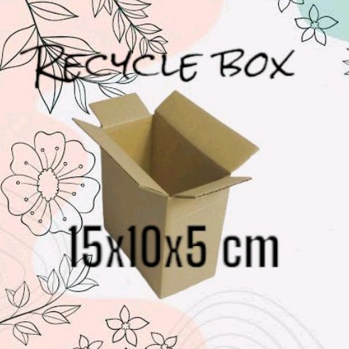 Jual Box packing kardus 15x5x10 cm dalam sablon luar polos recycle daur ...
