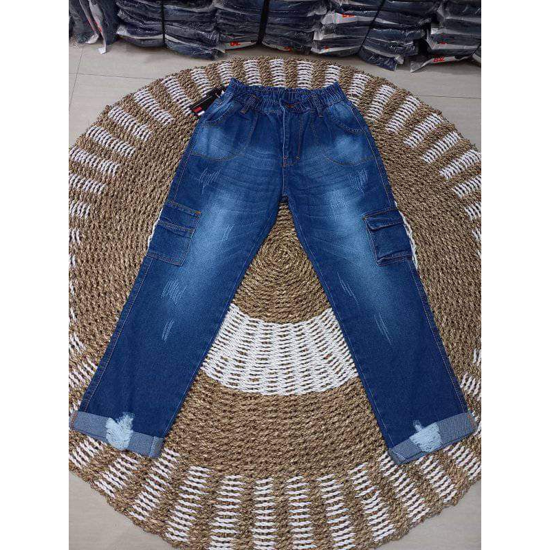 Jual celana boyfriend cewe model kekinian/celana boyfriend kantong