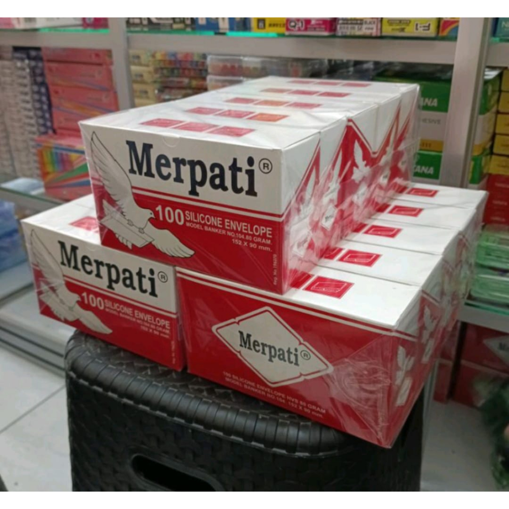 Jual AMPLOP PUTIH MERPATI MERAH SEDANG / AMPLOP POLOS / AMPLOP 152 x ...