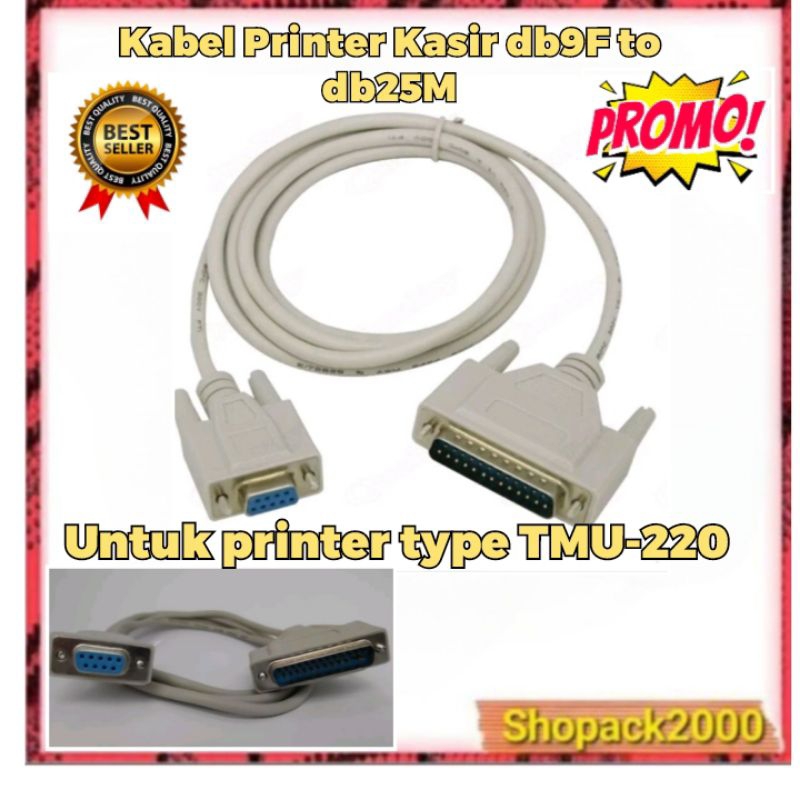 Jual Kabel Serial Printer Rs Db To Db Male M Kabel Epson Tmu Original Pabrik