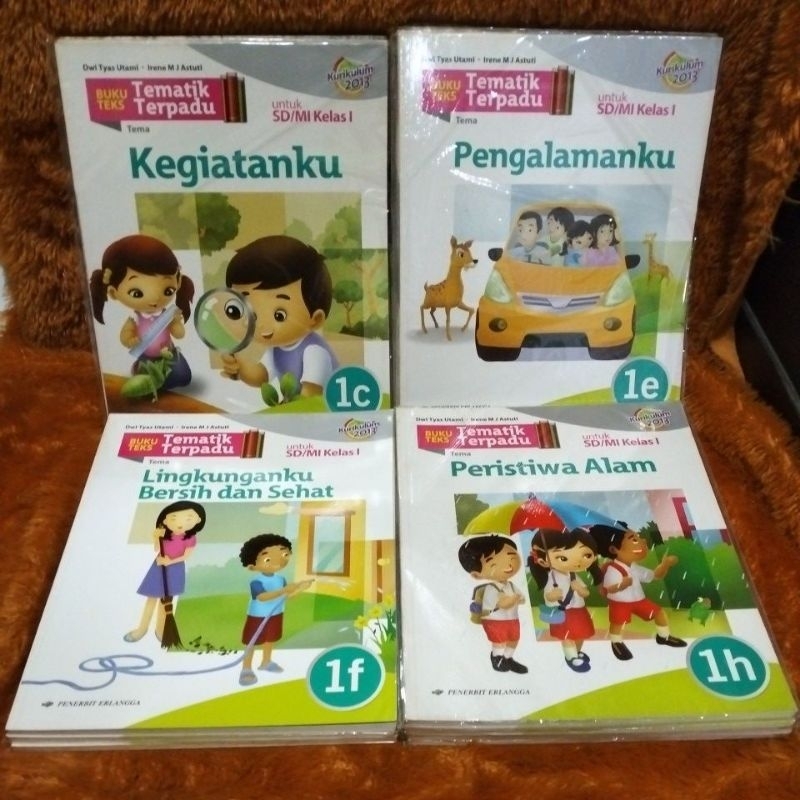 Jual buku teks tematik terpadu SD MI kelas 1 kurikulum 2013 penerbit ...