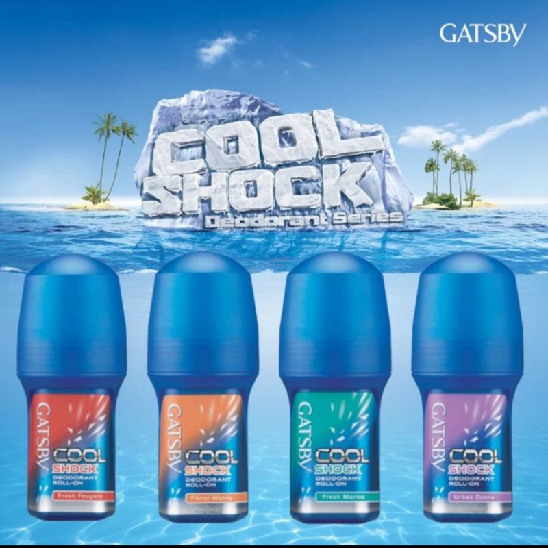 Jual Gatsby Cool Shock Deodorant Roll On 50ml Shopee Indonesia