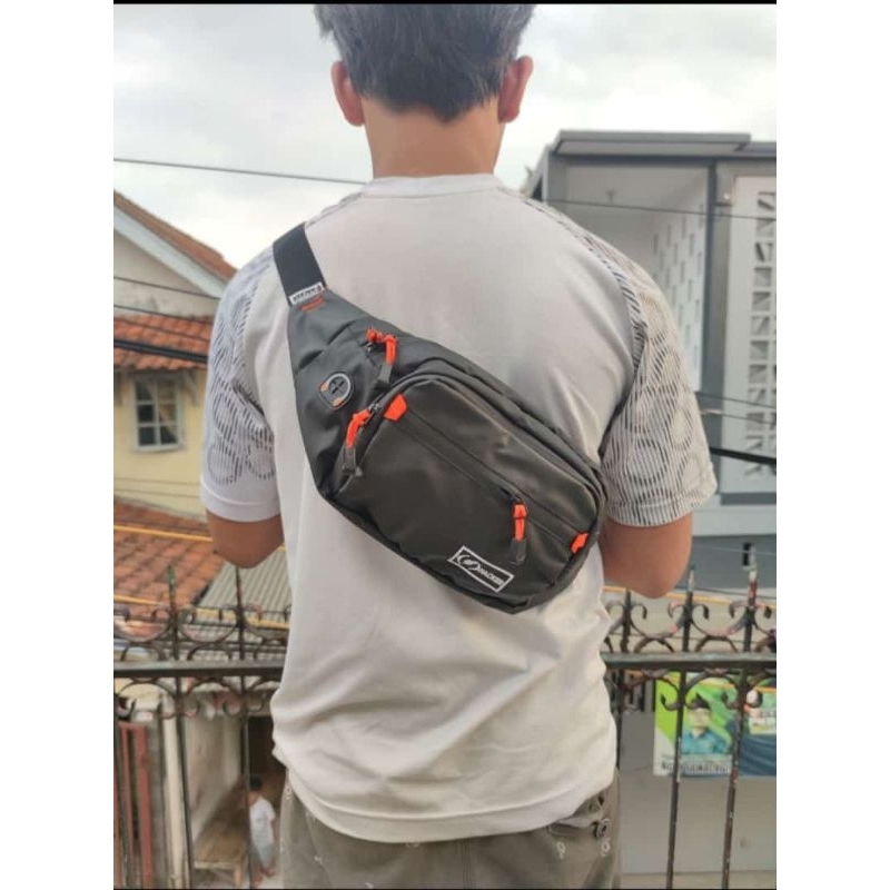 Jual tas waist bag pria waterproof original - hacker original