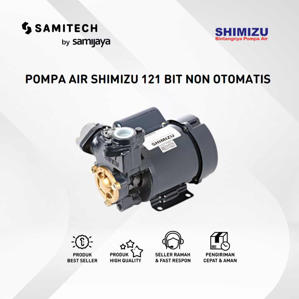 Jual POMPA AIR NON OTOMATIS SHIMIZU PS-121 / PS 121 BIT BERGARANSI ...