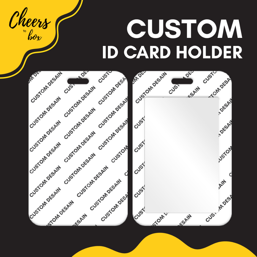 Jual [SEHARI JADI] CUSTOM Id Card Holder Satuan / Cetak Gambar ...