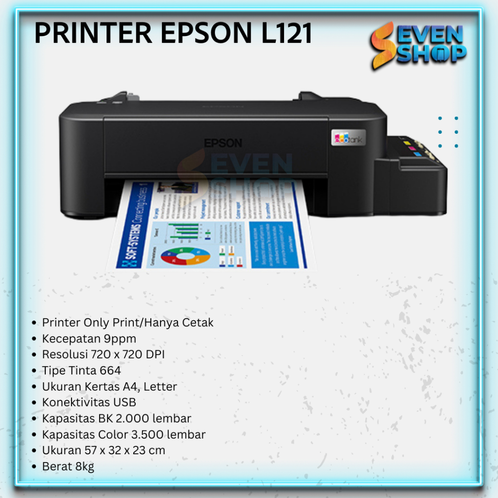 Jual Epson L121 Ink Tank Single Function Printer Print Only Shopee Indonesia 5268