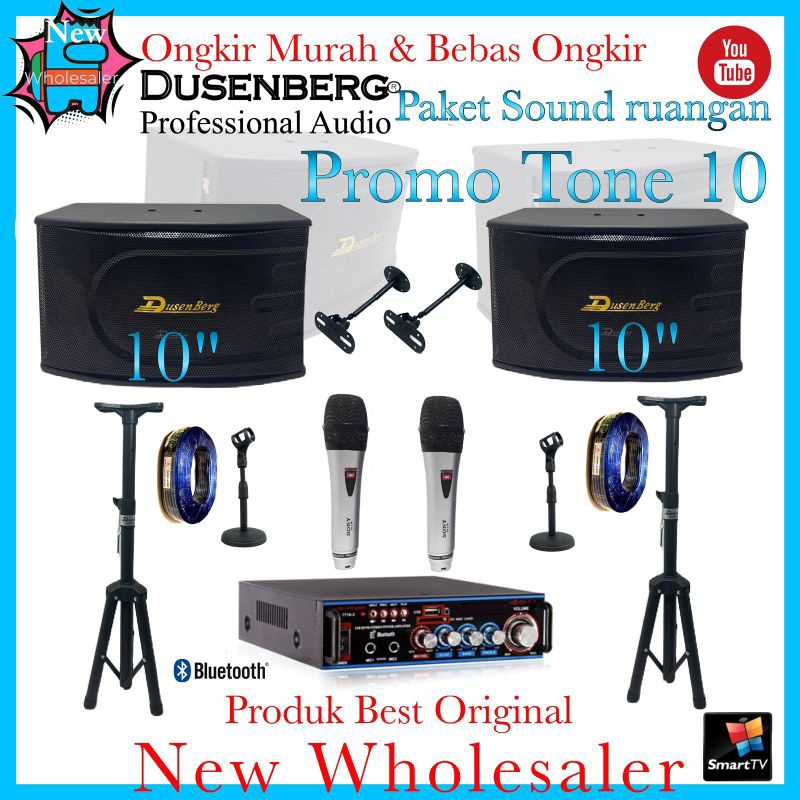 Jual paket Sound Karaoke ruangan 10 inch Dusenberg Tone 10 original