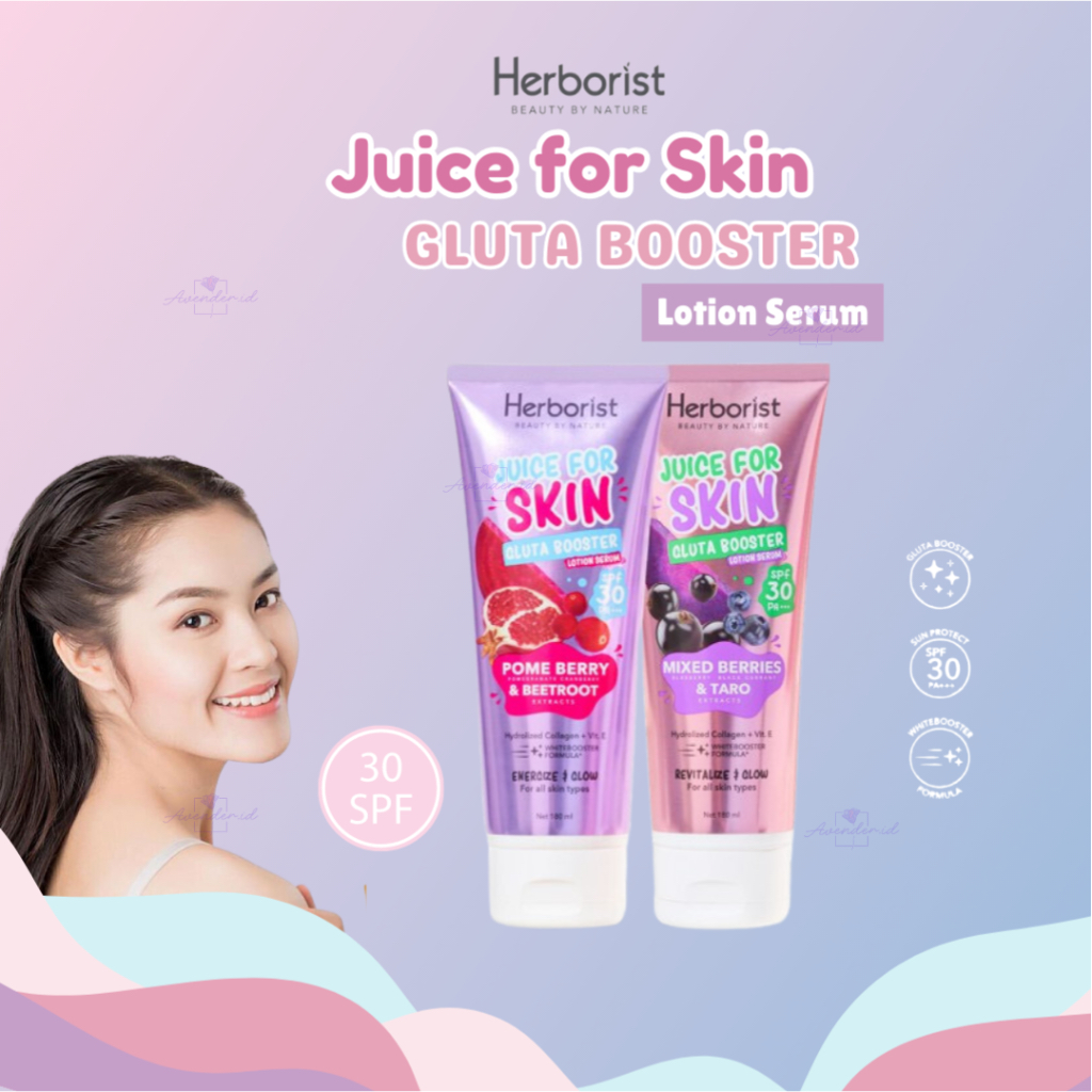 Jual (GET 1 GIFT) HERBORIST Juice For Skin Gluta Booster Lotion Serum