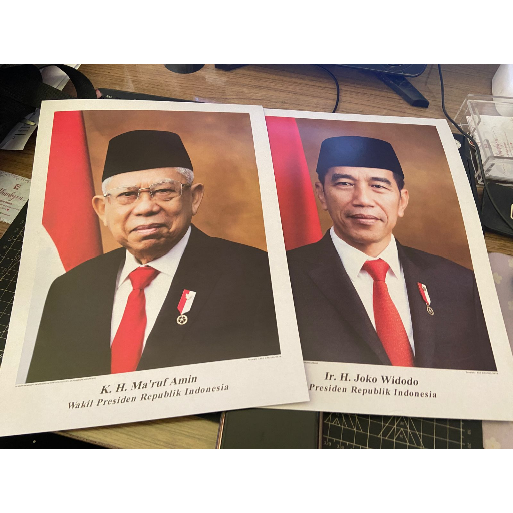 Jual Gambar Presiden Dan Wakil Presiden / Poster Presiden Dan Wakil ...