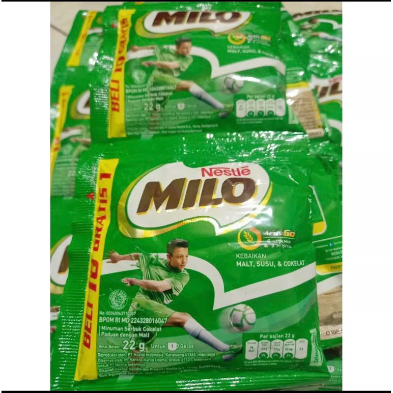 Jual SUSU MILO RENCENG 22 GRAM X 11 SACHET PROMO Susu Bubuk Milo 1 Renteng Isi 11 MILO