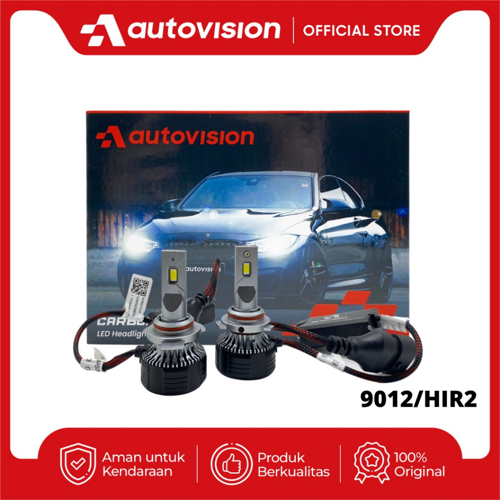 Jual Head Lamp Fog Lamp Mobil Led Autovision Carbon Lx V Watt K Shopee Indonesia