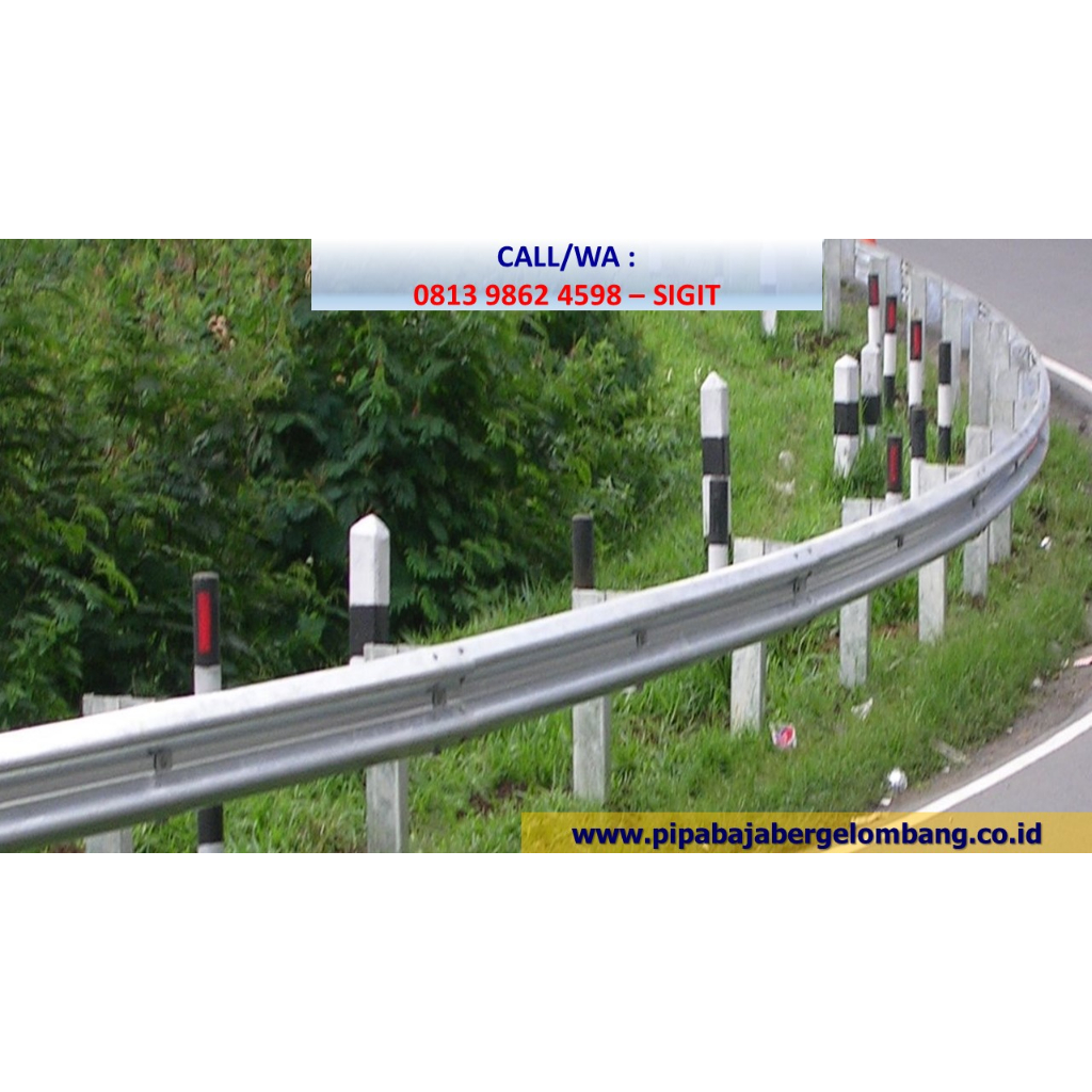 Jual Guardrail Pagar Pengaman Jalan Dan Pipa Gorong Gorong Baja Kota Tegal Shopee Indonesia 3801