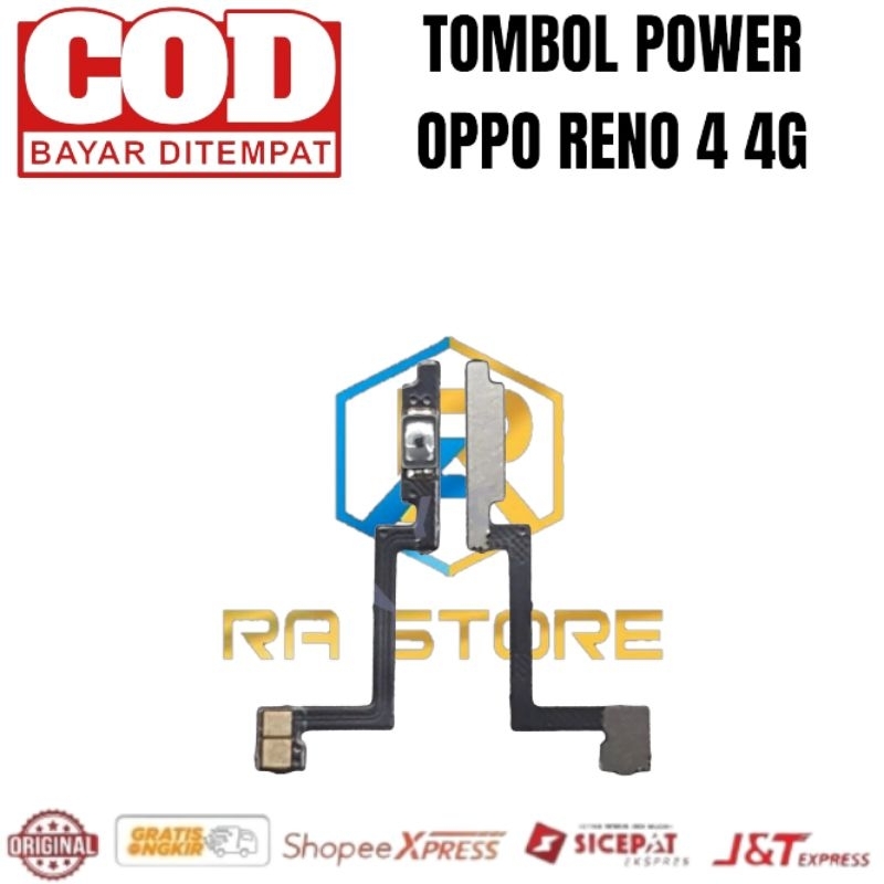 Jual Flexibel Flexible Tombol Power Oppo Reno 4 4G - Fleksibel Tombol ...