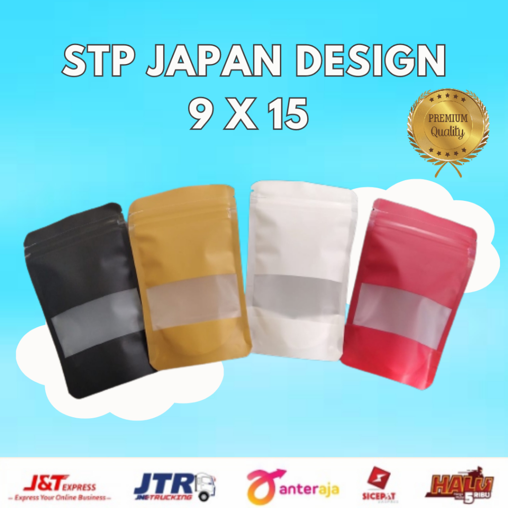 Jual STP STANDING POUCH WINDOW JAPAN 9X15/9 X 15 KLIP KOMBINASI WINDOW ...