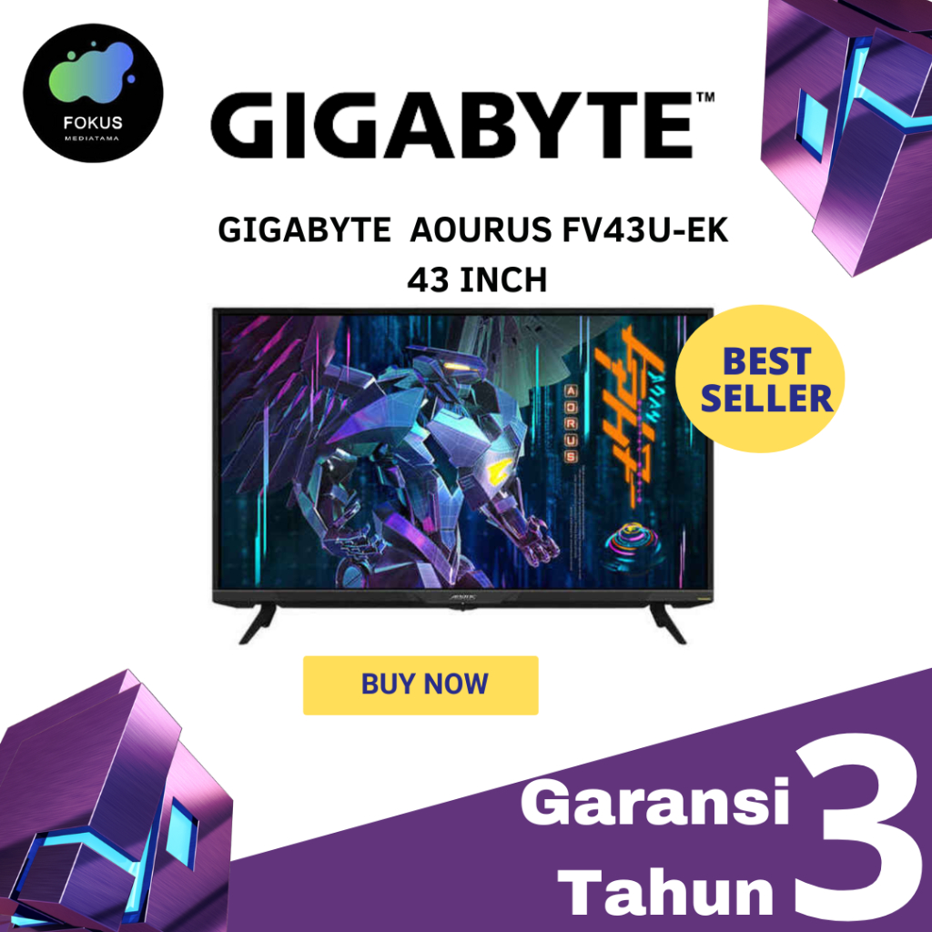 Jual Gigabyte Aorus FV43U EK 43 Inch - UHD 4K 144hz 1ms DP Gaming ...